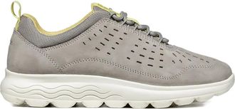 Geox Spherica sneakers met geperforeerd detail - Beige