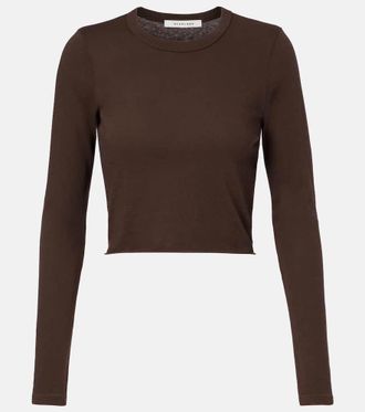 Slvrlake Denim Baby cropped cotton jersey T-shirt