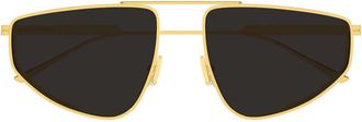 Bottega Veneta Sunglasses Bv1466 S 001 Gold/Gray Woman