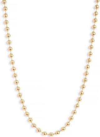 Nordstrom 16-Inch Shot Bead Chain Necklace in Gold at Nordstrom