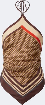 Sir. Cooper printed halterneck top