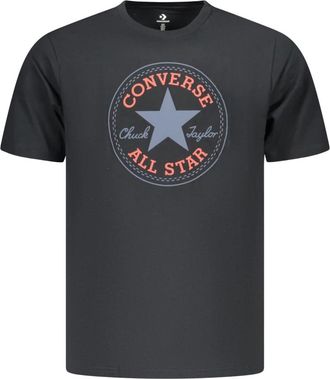 Converse Hombre, Camisetas, Negro, Talla: 2XL