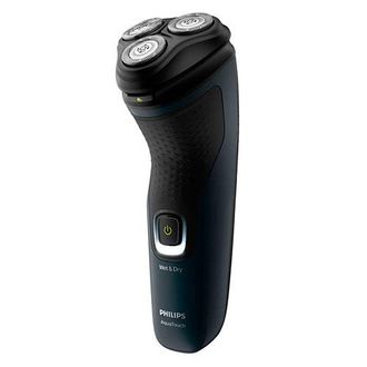 Philips Aquatouch S1121/41 Afeitadora El&eacute;ctrica En Seco O En H&uacute;medo, Rotativa Y Recargable - Negro