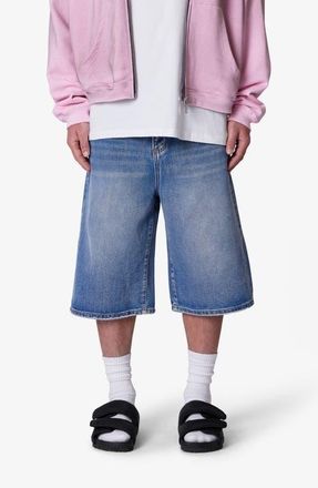 mnml Ultra Baggy Denim Shorts in Medium Blue at Nordstrom, Size 40