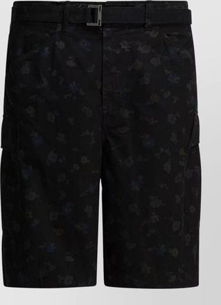 sacai cotton cargo shorts