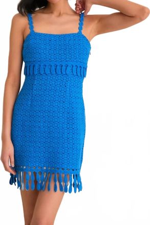 Saylor Caitriona Mini Dress In Cornflower