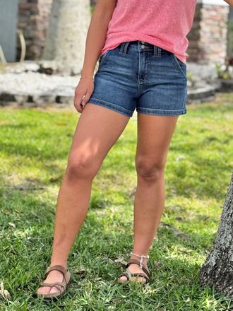Judy Blue The Beka Denim Short In Dark Wash