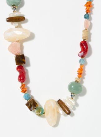 Simons Womens XL mixed bead necklace
