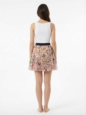 Dolce & Gabbana Womens Multicolor Silk Mini Skirt