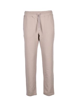 Emporio Armani Taupe Track Pants with Elastic Waistband and Subtle Logo Detail