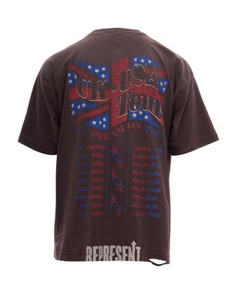 Represent Mens T-Shirt Dream On Tour Black Cotton T-Shirts And Polos