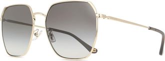 Coach Gradient Grey Geometric Sunglasses HC7165D 90053C 60