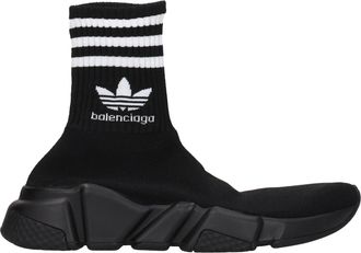 Balenciaga sneakers adidas speed woman stof zwart/wit