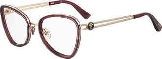 Moschino Burgundy Metal Womens Frames