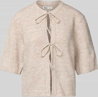 Only Loose Fit Strickjacke mit Schleifen-Detail Modell SIMONI in Offwhite, Größe XL