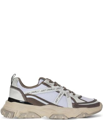 Just Cavalli panelled sneakers - White