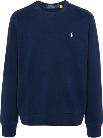 Ralph Lauren Navy Blue Crewneck Logo Sweatshirt