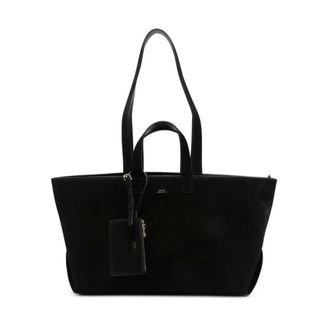 A.P.C. Tote Bags, female, Black, Size: ONE SIZE Le Drummer Bag