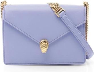 Bulgari Pre-owned Cross Body Bags, female, Purple, Size: ONE SIZE Pre-owned Leather shoulder-bags