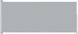 vidaXL Toldo Lateral Retr&aacute;ctil De Jard&iacute;n Gris 180x500 Cm Vidaxl