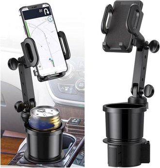 OEM Soporte Para Tel&eacute;fono M&oacute;vil Mejorado, 2 En 1, Rotaci&oacute;n De 360&deg;, Soporte Universal Para Vasos De Coche, Ajustable Multifuncional