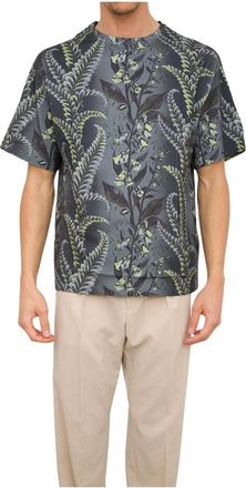 Etro Soho Blue T-Shirt - Heren - Korte mouwen Overhemden - Veelkleurig - L - Katoen - Overhemden