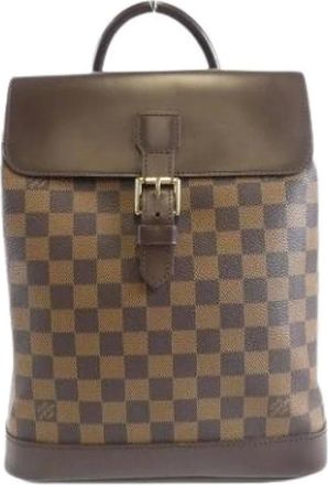 Louis Vuitton Pre-owned Backpacks, female, Brown, Size: ONE SIZE Pre-owned Soho Backpack