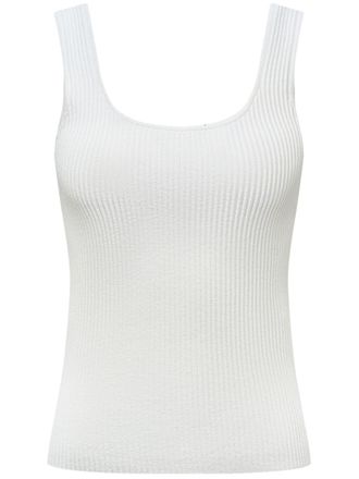 12 Storeez ribbed-knit tank top - White