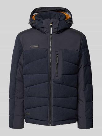 Camel Active Regular Fit Steppjacke mit Kapuze in Marine, Größe 56