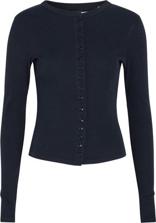 Citizens Of Humanity Citizens OF Humanity Kari Ribbed Cotton-blend Cardigan - Navy - XS (UK6 / XS)