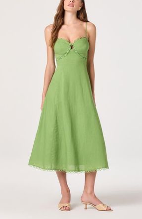 ASTR the Label Christie Sleeveless A-Line Dress in Green at Nordstrom, Size X-Small