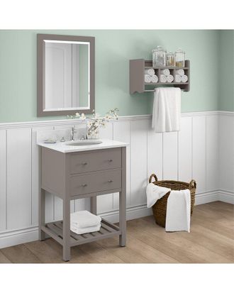 Alaterre Furniture Williamsburg 3Pc Wooden Bathroom Vanity Set