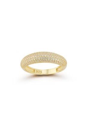 Glaze Jewelry 14K Gold Plated Sterling Silver CZ Ring - Size 7 at Nordstrom Rack, Size 8