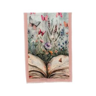 D'Aniello Floral-print Butterfly Scarf
