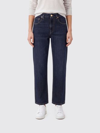 Brunello Cucinelli Jeans straight a vita alta in denim di cotone a cinque tasche