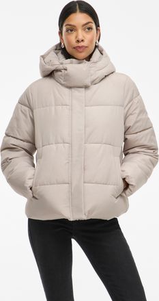 Vila Steppjacke VILA VIMILJA PADDED PUFFER - NOOS, Damen, Gr. 40, grau (chateau gray), Web, Obermaterial: 100% Polyester, unifarben, regular fit, Jacken St