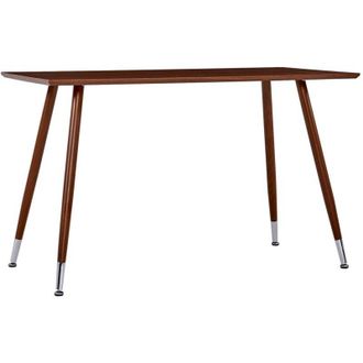 vidaXL Mesa De Comedor Mdf Marr&oacute;n 120x60x74 Cm Vidaxl