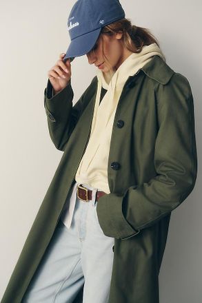 Avec Les Filles Long Trench Coat Jacket