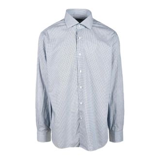 Barba Hombre, Camisas, Azul, Talla: L