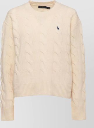 Polo Ralph Lauren wool cashmere cable knit slim fit sweater
