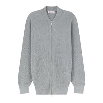 Brunello Cucinelli Heren, Truien, Grijs, Maat: 2XL Katoen