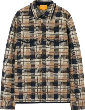 Guest In Residence Plaid Werkshirt - Dames - Zomerjassen - Beige - M - Jassen