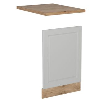 Vicco Pannello frontale per lavastoviglie R-Line, Bianco casa di campagna, 45 cm, pl Rovere Vicco