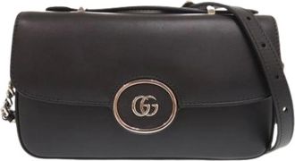 Gucci Pre-owned Cross Body Bags, female, Black, Size: ONE SIZE Pre-owned Satchel