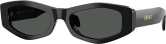 Versace VE4487F Asian Fit GB1/87 Womens Sunglasses Black Size 54