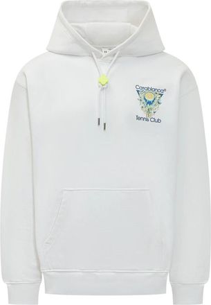 Casablanca Diamond Logo Hooded Sweatshirt - Heren - Hoodies - Wit - M - Katoen - Hoodies & sweatvesten