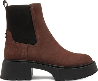 Coach platform boots - women - Suede/Fabric/Rubber - 10.5 - Brown