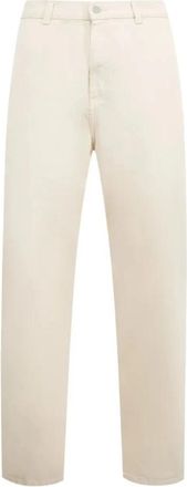 Carhartt Work in Progress Relaxed Tapered Katoenen Twill Broek - Heren - Chinos - Wit - L - Katoen - Broeken