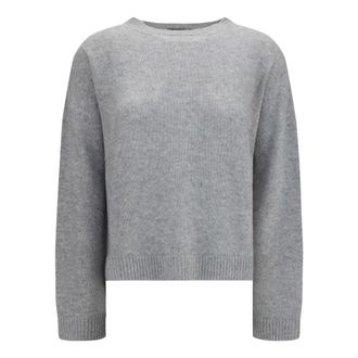 Fabiana Filippi Cashmere Crewneck Sweater - Dames - Truien - Grijs - Maat: XS Kasjmier