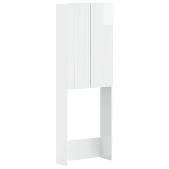 vidaXL Mueble De Ba&ntilde;o Zwolle Blanco Brillante 66 X 25,5 X 190 Cm Vidaxl